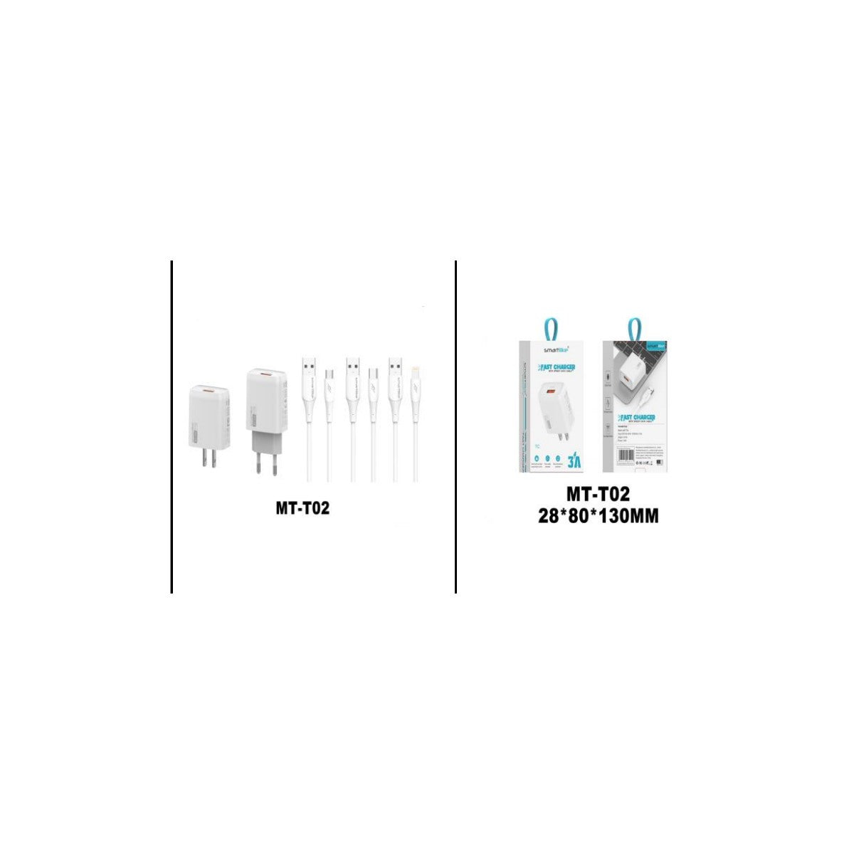 Cargador con cable KAKU MT-T02