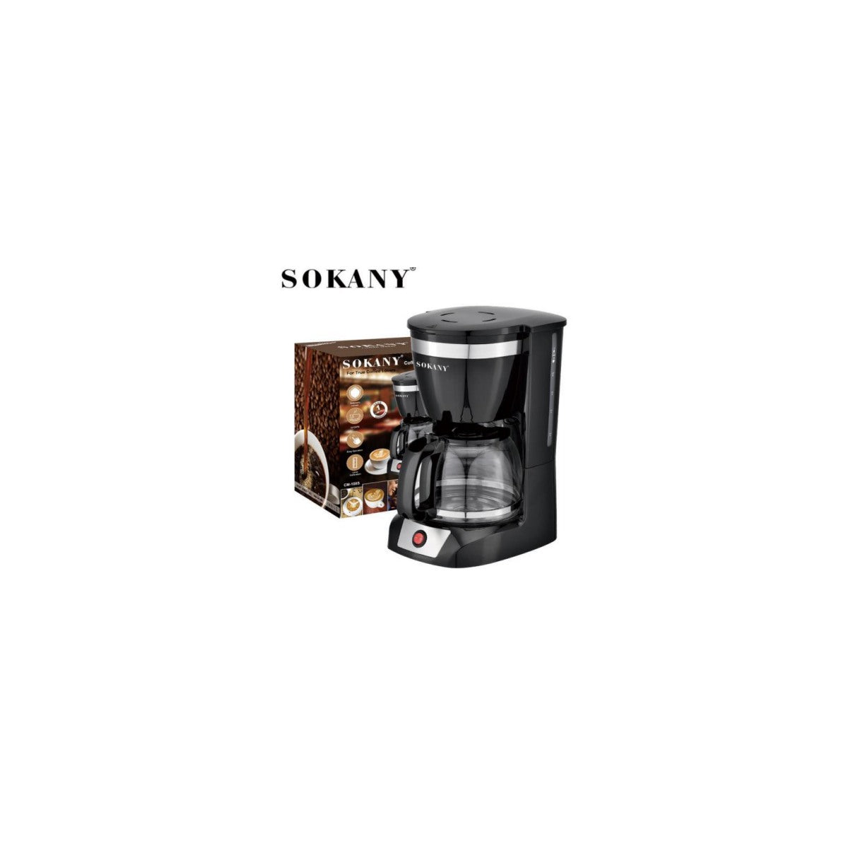 Cafetera SOKANY CM-108S 1.5 L