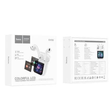 Auriculares TWS Bluetooth HOCO EW80 y Pantalla Táctil